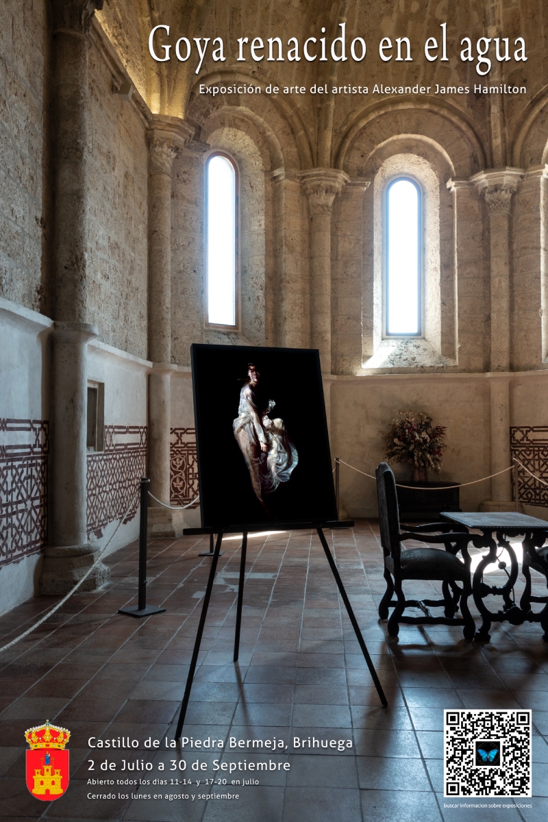 Francisco De Goya -  reborn in water exhibition in the 10th century Castillo de la Piedra Bermeja